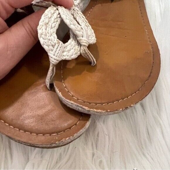 3 Pairs of Sandals Merona SO Braided White Tan Patent Pink - Picture 7 of 11